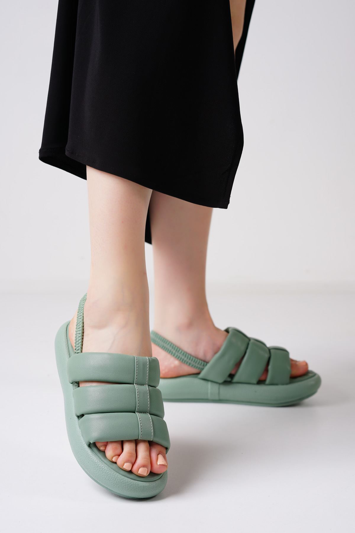 Rund Mint Yeşil Kadın Sandalet