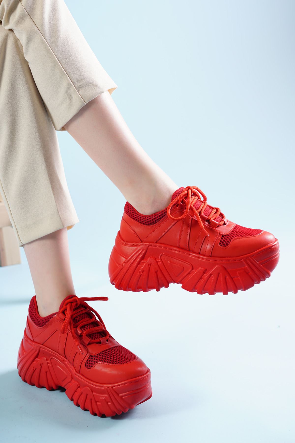 Mersa Kırmızı Kadın Spor Ayakkabı