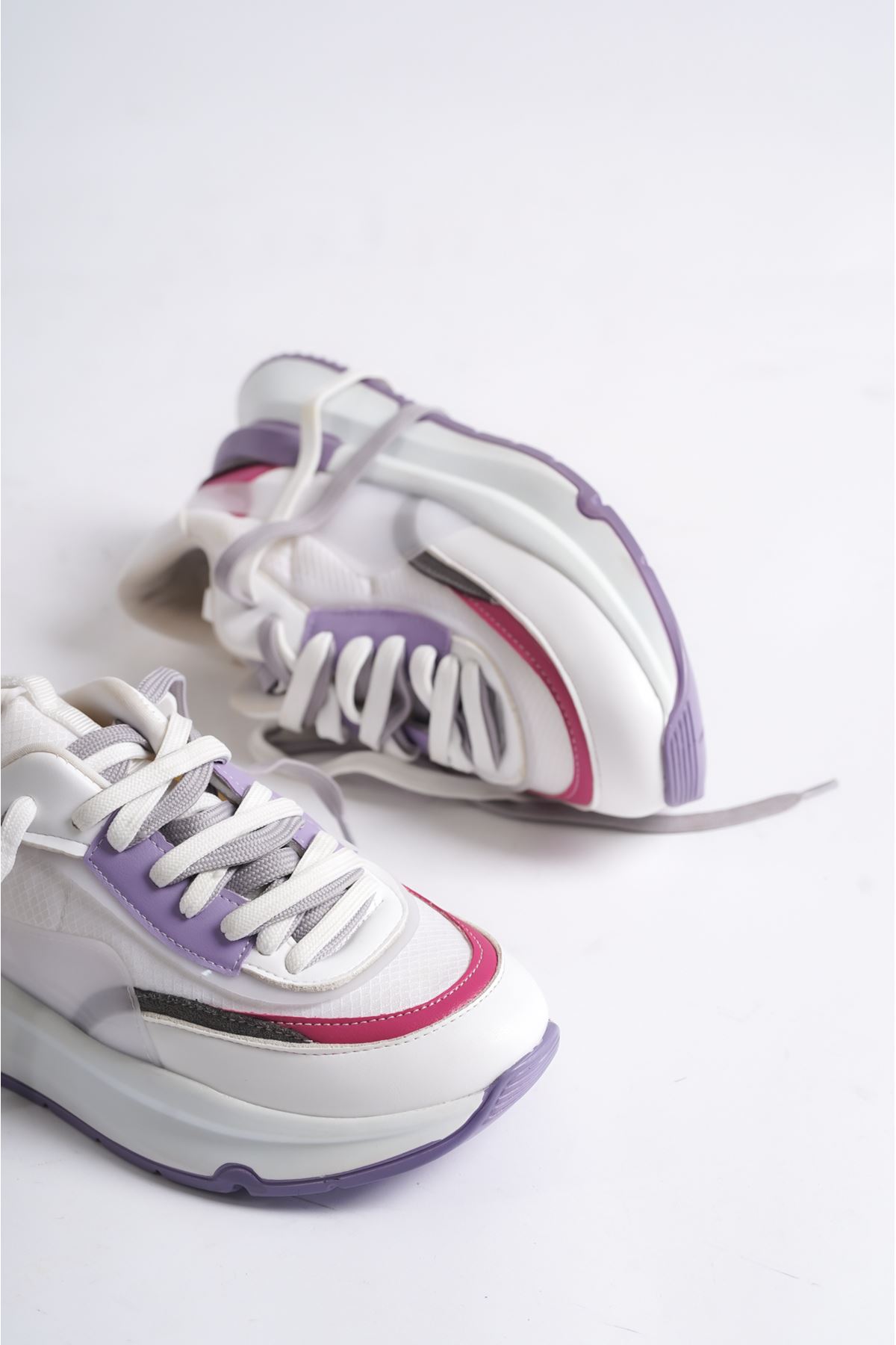 Osaca Beyaz Lila Kadın Spor Ayakkabı