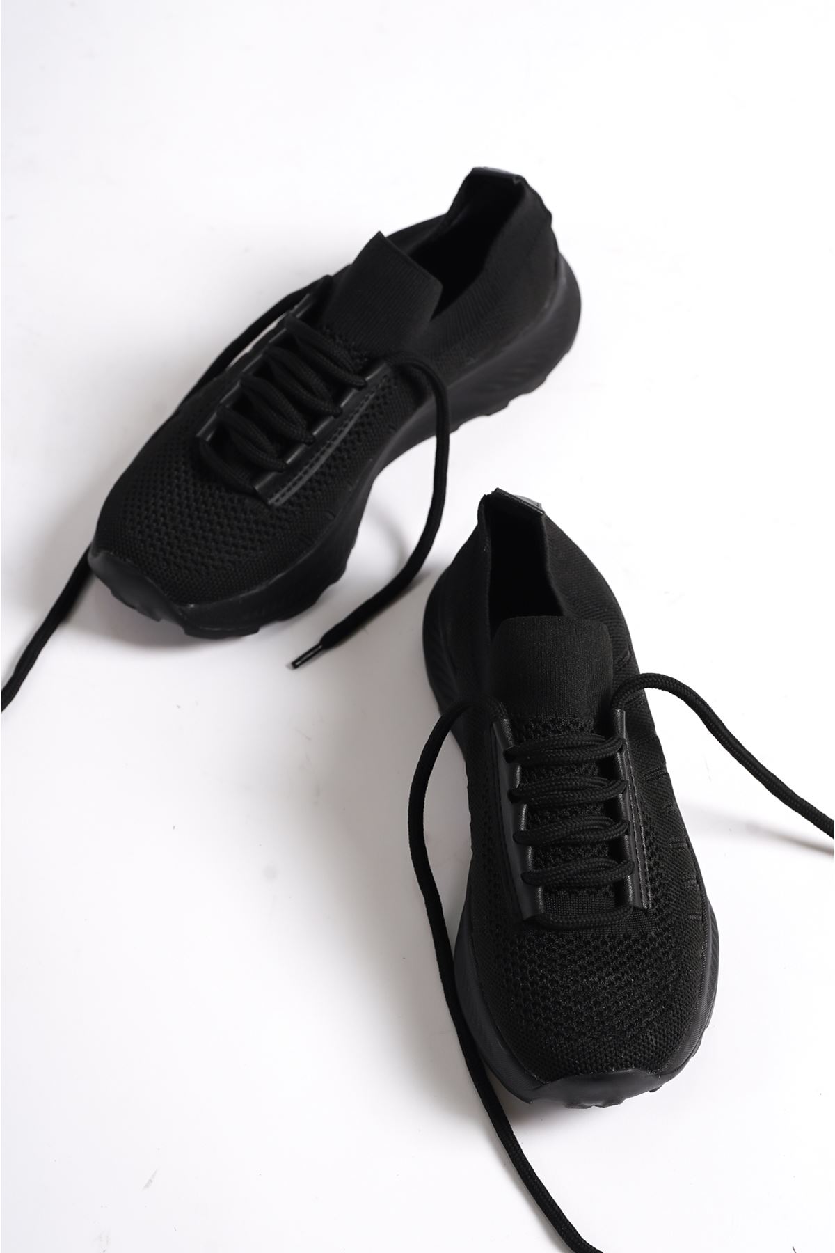Darrell Siyah Triko Kadın Spor Ayakkabı  