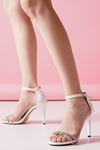 Belissa Beyaz Yüksek Topuklu Kadın Ayakkabı