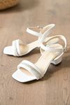 Halie Beyaz Topuklu Kadın Ayakkabı