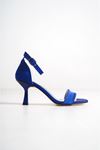 Drew Saks Mavi Saten Topuklu Kadın Ayakkabı