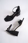 Diggory Siyah Mat Deri Topuklu Kadın Ayakkabı