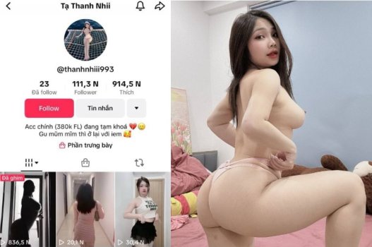 sex gái hàn thủ dâm Sex Tạ Thanh Nhi TikTok da trắng mông to mê doggy